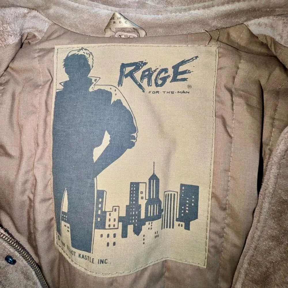 Vintage Suede 1980s Bomber Jacket by Rage for the Man Elliot Kastle - Picture 9 of 14